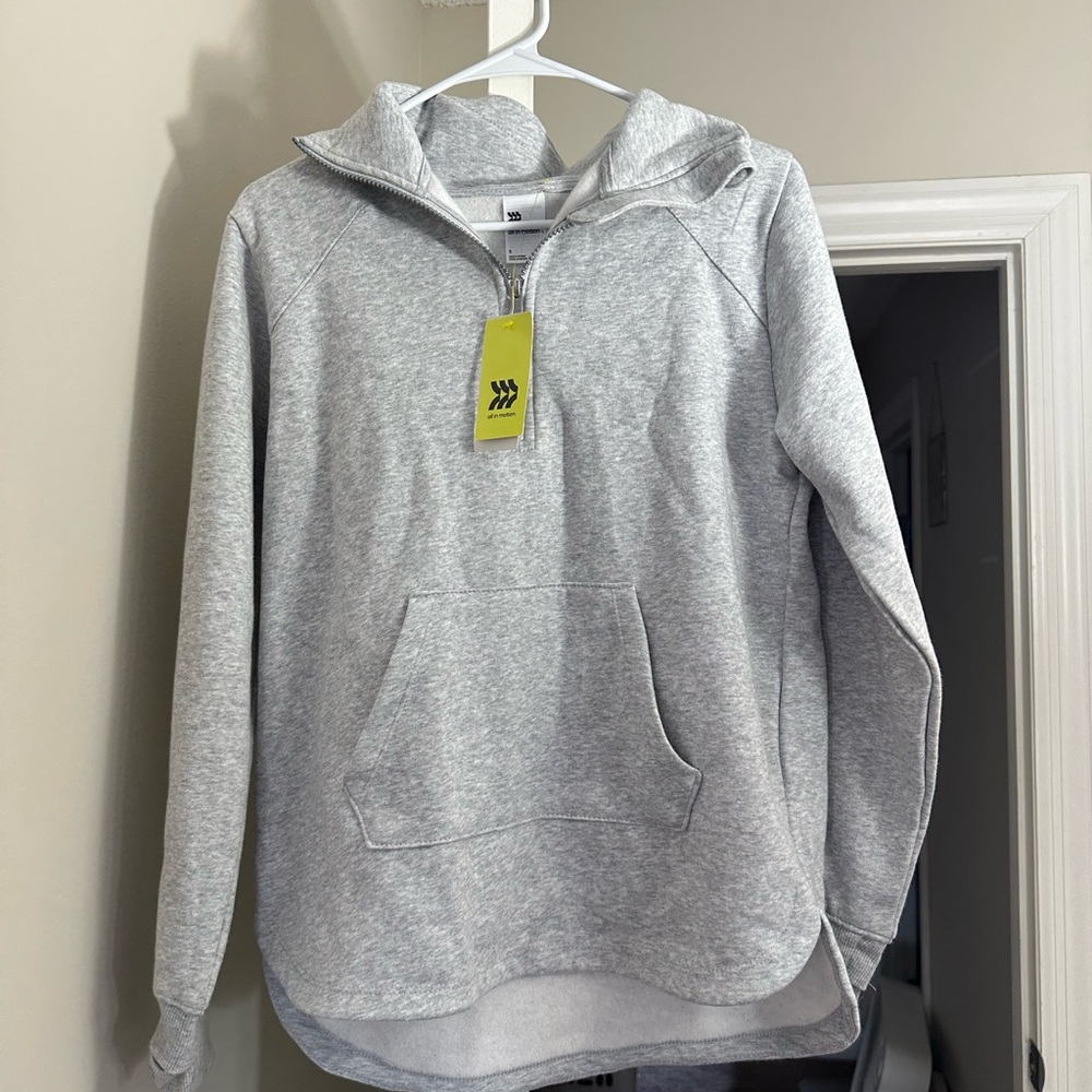 all in motion Heather Gray Quarter-Zip Hoodie